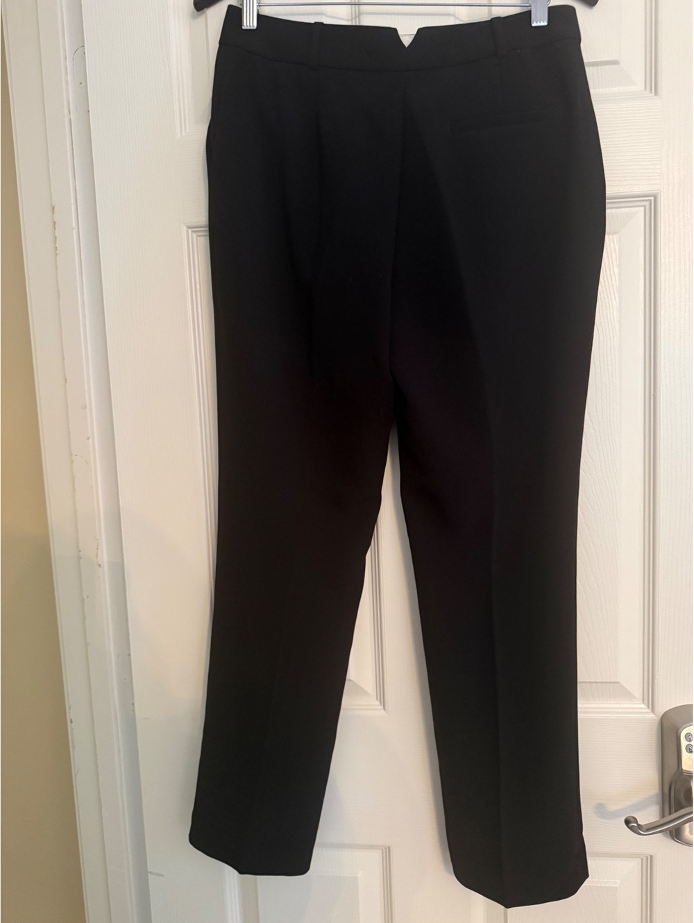 Topshop Black Straight Leg Trousers